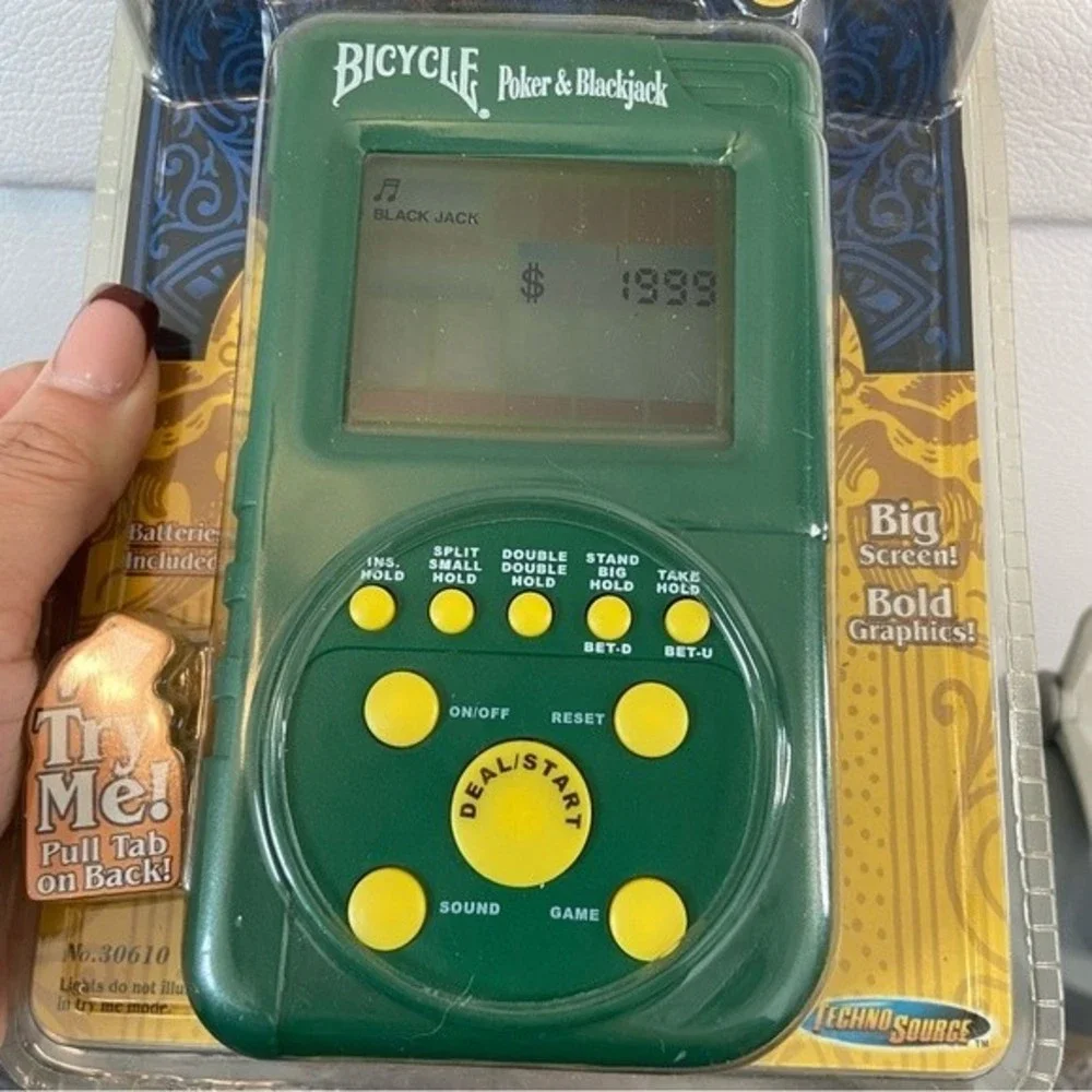 Bicycle Hand Held Illuminated 2 in 1 Poker and Blackjack Game